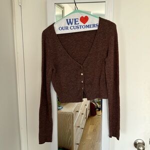 Aritzia Maroon Cardigan